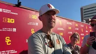 USC HC Lincoln Riley talks about the goal line controversy, Penn State game, and injury updates!
