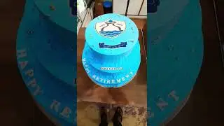 Special Delhi Jal Board Cake for Retirement Party #cakes #yummy #pineapple
