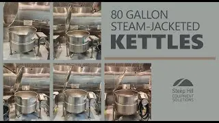 Cleveland KGL-80-T Steam-Jacketed Kettles Walkaround 5.9 (B2380)