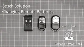 BOSCH: How to change Batteries in a Bosch Solution Remotes