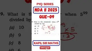 NDA PYQ Solution | Maths By Kapil Sir | #ndamaths2026 #bestndaclass #maths #ndatricks #kapilsirmaths