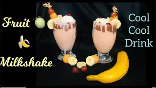 Milkshake | Banana Milkshake | Cantaloupe Banana milk shake | Thanda Thanda cool cool summer drink
