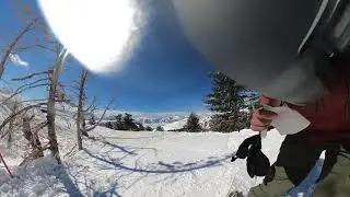 Riding To Woody's World - Powder Mountain - Eden Utah - Snowboarding