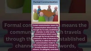 Types of Communication :  Formal,  Informal,  Interpersonal,  Non-verbal Communication