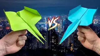 Paper Glider vs. Jet Rocket | | How to Make a Paper Airplane Fly Far
