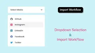 Dropdown Selection , Export & Import Worflow in Automa | Automa