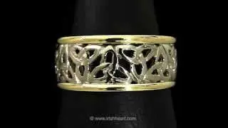 Erin Go Bragh Trinity Knot Ring, 14K Gold from IrishHeart.com