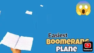 How to Make Super Easy Boomerang Plane | Best Paper Plane 🤩#shorts