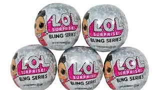 LOL Surprise Bling Series Holiday Ornaments Unboxing Toy Review LOL Christmas Ornaments
