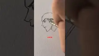 How to draw eye from side view || Jmarron