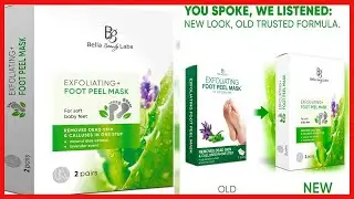 Exfoliating Foot Peel Mask for Smooth Soft Touch Feet - 2 Pairs per Box - Peeling away Calluses