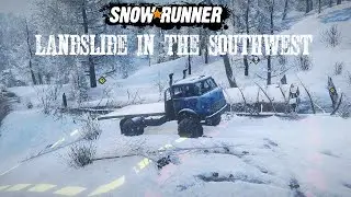 Landslide In The Southwest Rocket Debris Chernokamensk Amur Russia Snowrunner Phase 4 DLC Gameplay