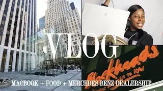 VLOG | BOYFRIEND GOT ME A MACBOOK! + MERCEDES BENZ DEALERSHIP?!?!