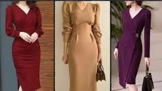 casual tea length dress and beautiful design