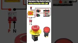 Emergency Stop & Indicator Light Connection #shorts #viralshorts #ytshorts #stopbutton