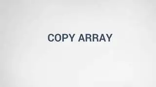 11 - How to Copy Arrays
