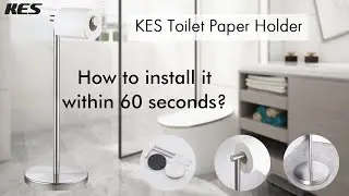 Easily install a freestanding roll holder within 60 seconds! | KES