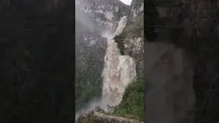 Recorriendo el Per&uacute;🇵🇪🏍️, Catarata de Gocta🌊🌊 #shorts  #naturaleza #paisajes  #cataratas #amazonas
