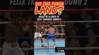 Oscar De la Hoya vs Felix Trinidad | Did This Punch Really Land (Round 2 Breakdown)