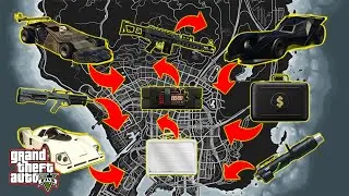 GTA 5 - All New Secret Money, Rare Cars & Weapon Locations in Story Mode! (XBOX, PC, PS4, PS5)