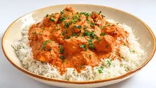 Chicken Tikka Masala with Rice Recipe | Kitchen Sounds ASMR