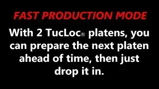 Fast Production with Two TucLoc Platens on the Summit AT DTG Printer