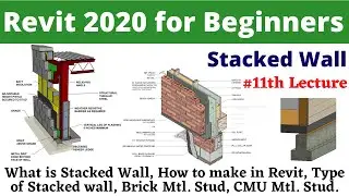 Stacked wall in Revit Architecture #11th [Pts CAD Expert] Revit 2020 for Beginners