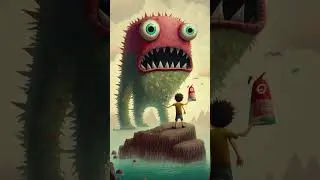 Pop Surrealism Monsters: AI-Generated Images to Brighten Your Day #shorts