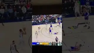 Donovan Mitchell turns rebound #10 into a clutch step back 3-pointer. Warriors vs Jazz 02/09/2022