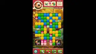 Toon Blast Level 11078 - NO BOOSTERS 🐻🐺🐱 | SKILLGAMING ✅