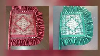 Hand fan with straw new design