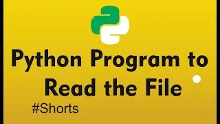 Python Program to Read the file #shorts #ytshorts #programming