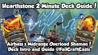 Airbass's Midrange Overload BRM Shaman! | Hearthstone 2 Minute Deck Guide