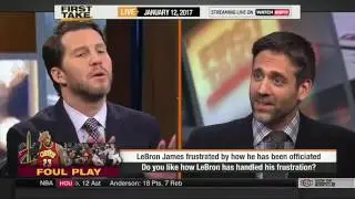 ESPN FIRST TAKE 1122017 LEBRON JAMES REPORTEDLY FRUSTRATED BY NBA OFFICIATING THIS SEASON