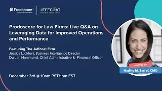 Webinar Recording: Prodoscore for Law Firms  Live Q&A