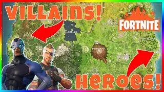 3 Hidden Super Hero & Super Villain Bases In Fortnite Battle Royale Season 4! Hidden Chest Locations