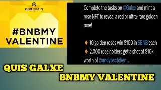 Claim Galxe and mint a rose NFT Reward $100 & $10k