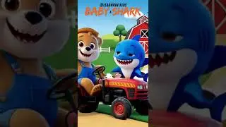 🎶 Baby Shark at the Farm | Fun Farm Adventure for Kids #learnkinkids #babysongs #kidssongsclub
