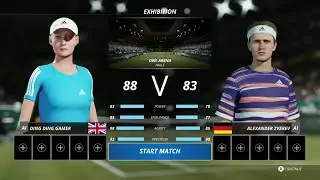 Tennis World Tour 2 - VS Alexander Zverev - OWL ARENA