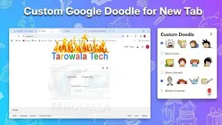 How to Make a Custom Google Doodle | DIY Google Logo Design Tutorial | tarowala tech