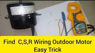 Trace C,R,S Wire Connections of Any Air Conditioner Fan Motor with meter in Hindi @ACREPAIRTIPS