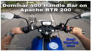 2021 BS6 TVS APACHE RTR 200 4V | Dominar 400 Handle Bar Installed | DIY Tips & Tricks | DNA VLOGS