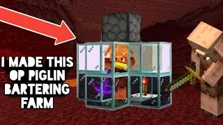 I made OP piglin bartering farm l MINECRAFT S2 | #7 | BAD CLOWN GAMERZ