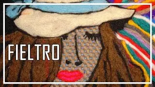 Tutorial Bordar  Vellon MUJER SOÑANDO Paso a Paso Pintar con Lana  Fieltro agujado seco Lanaterapia