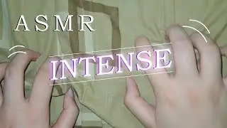 【ASMR】Intense Bed Sheet Scratching & Tapping | 1 Min