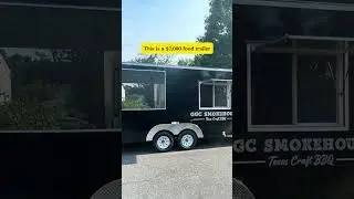 BBQ Fence Food Trailer: Grill and Chill with Style#foodtruck #foodtrailer #bbq #shorts