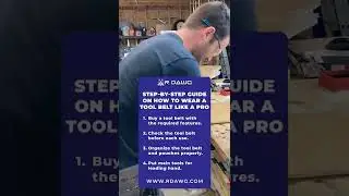 Step by Step Guide on How To Wear A Tool Belt Like A Pro
