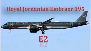 Royal Jordanian Airline Embraer 195 E2 (JY-REG)  Takeoff  From Aqaba Airport - OJAQ