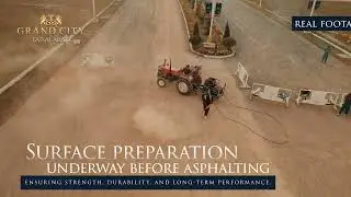 Grand City Faisalabad Development Update | Main Boulevard Prime Coat Completed | Phase 1 Progress