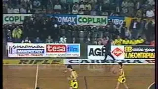 ΠΑΟΚ-ΑΡΗΣ 63-73 (Play offs - Final Four 3η αγων,1989-90) 1/3